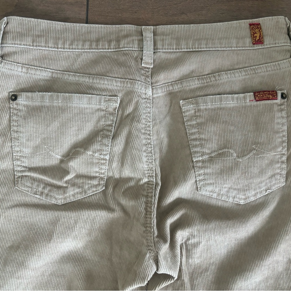 Boys 7 for All Mankind Light Tan Bootcut Corduroy pants Size 14